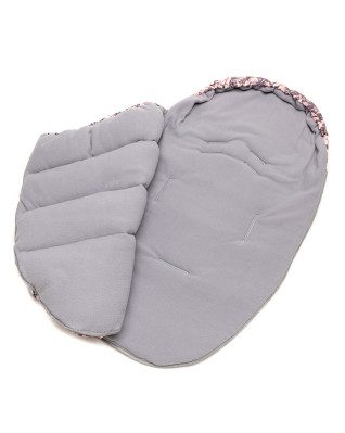 T-TOMI Fußsack Grey flowers