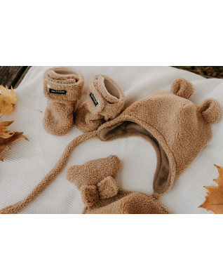 T-TOMI Cap TEDDY Brown (9-12 Monate)