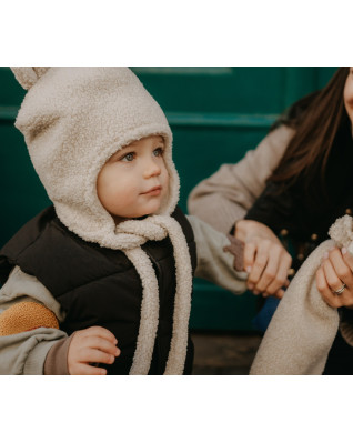 T-TOMI Cap TEDDY Cream (0-3 Monate)