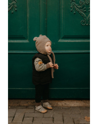 T-TOMI Cap TEDDY Grey (6-9 Monate)