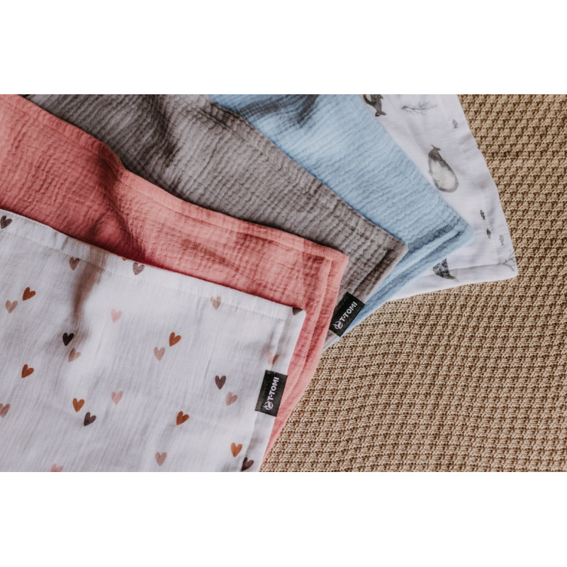 T-TOMI Kopfunterlage aus Musselin Grey