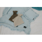 T-TOMI Musselindecke mit Rüsche Blue