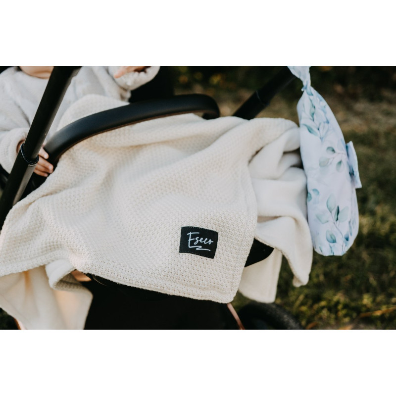 T-TOMI Gestrickte Decke WARM Cream