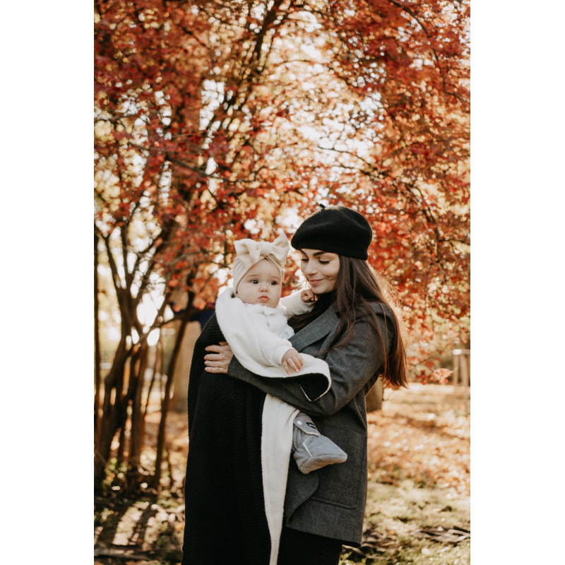 T-TOMI Gestrickte Decke WARM Petrol blue