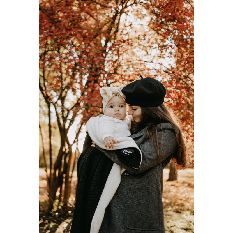 T-TOMI Gestrickte Decke WARM Black