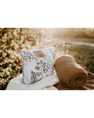 T-TOMI Gestrickte Decke Dark grey waves