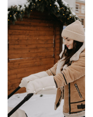 T-TOMI Handschuhe für Kinderwagen Cream