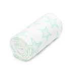 T-TOMI Bambusbadetuch Mint stars 