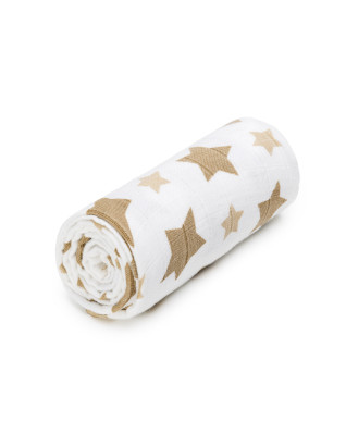 T-TOMI Bambusbadetuch Beige stars 