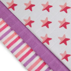 T-TOMI Bambuswindeln Pink stars