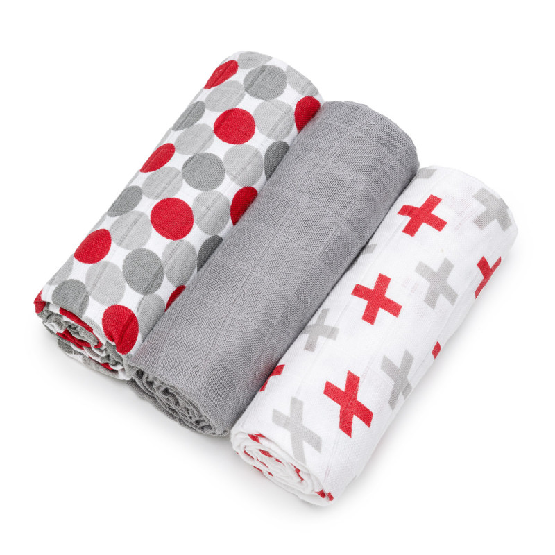 T-TOMI Bambuswindeln Grey bubbles