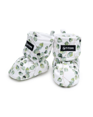 T-TOMI Krabbelschuhe Eucalyptus (6-9 Monate) 