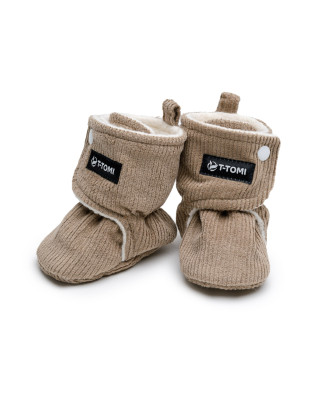 T-TOMI Krabbelschuhe Caramel (0-3 Monate) WARM