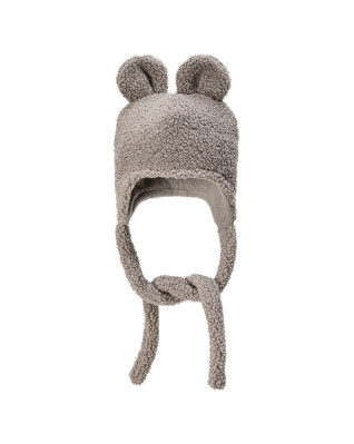 T-TOMI Cap TEDDY Grey (0-3 Monate)