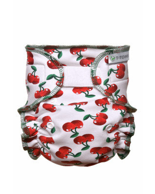 T-TOMI Höschenwindel - Wickel Set Klettverschluss Cherries   