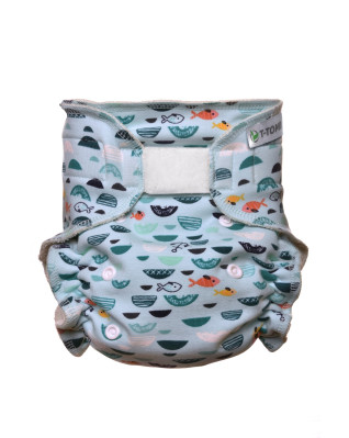 T-TOMI Höschenwindel - Wickel Set Klettverschluss Green Sea