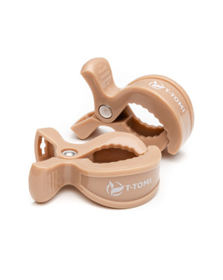 T-TOMI Clip an Kinderwagen Beige 