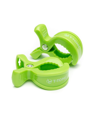T-TOMI Clip an Kinderwagen Green