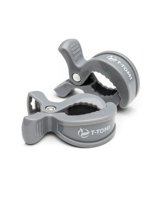 T-TOMI Clip an Kinderwagen Grey