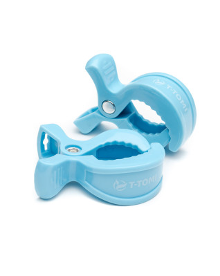 T-TOMI Clip an Kinderwagen Pastel blue