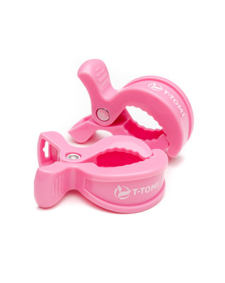 T-TOMI Clip an Kinderwagen Pink 