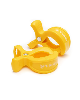 T-TOMI Clip an Kinderwagen Yellow