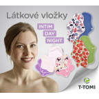 T-TOMI Stoffbinde NIGHT Grey flowers