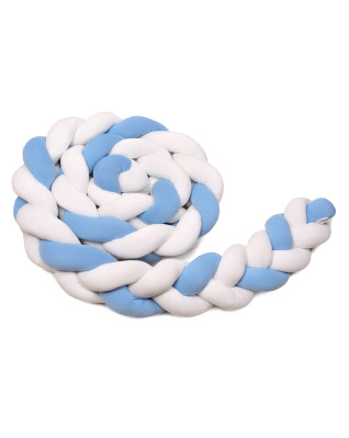T-TOMI Gestrickte Bande 220 cm White + blue