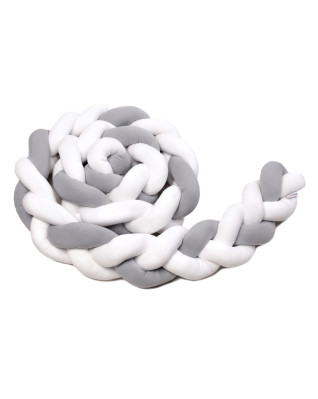 T-TOMI Gestrickte Bande 180 cm White + Grey