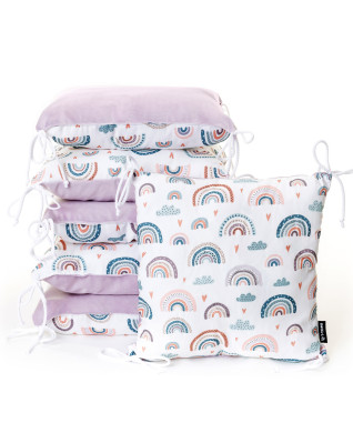 T-TOMI Kissen-Bettumrandung Rainbow