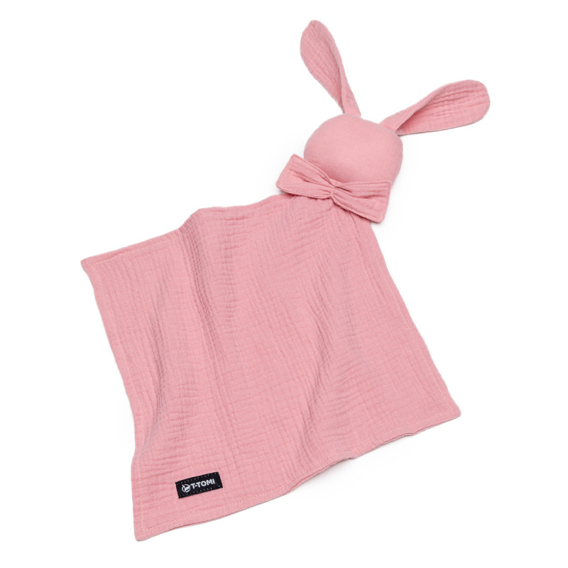 T-TOMI Musselinkuscheltuch Pink