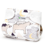 T-TOMI Orthopädisches Spreizhöschen für breites Wickeln - druckknöpfe Bears (3-6kg)