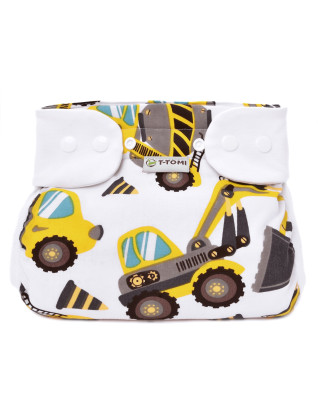 T-TOMI Orthopädisches Spreizhöschen für breites Wickeln - druckknöpfe Diggers (3-6kg)
