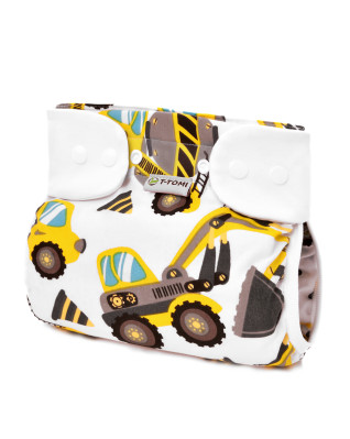 T-TOMI Orthopädisches Spreizhöschen für breites Wickeln - druckknöpfe Diggers (3-6kg)