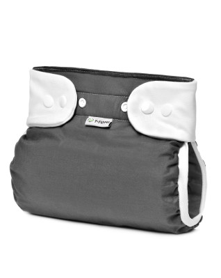 T-TOMI Orthopädisches Spreizhöschen für breites Wickeln - druckknöpfe Grey (5-9kg) 