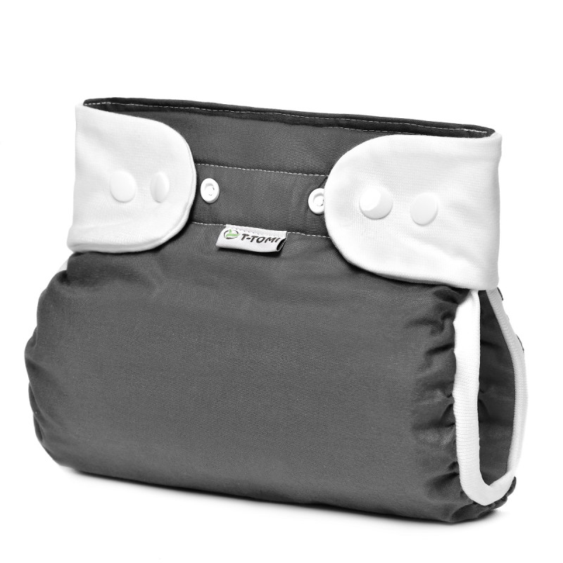 T-TOMI Orthopädisches Spreizhöschen für breites Wickeln PLUS - druckknöpfe Grey (5-9kg) 