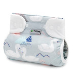 T-TOMI Orthopädisches Spreizhöschen für breites Wickeln PLUS - druckknöpfe Swan (5-9kg) 