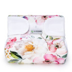 T-TOMI Orthopädisches Spreizhöschen für breites Wickeln - klettverschluss Blossoms (5-9kg)