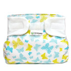 T-TOMI Orthopädisches Spreizhöschen für breites Wickeln - klettverschlusss Butterflies (5-9kg)