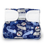 T-TOMI Orthopädisches Spreizhöschen für breites Wickeln - klettverschluss Dark chameleon (5-9kg)