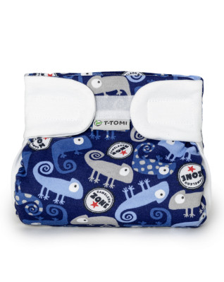 T-TOMI Orthopädisches Spreizhöschen für breites Wickeln - klettverschluss Dark chameleon (3-6kg)