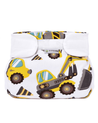 T-TOMI Orthopädisches Spreizhöschen für breites Wickeln - klettverschluss Diggers (3-6kg)