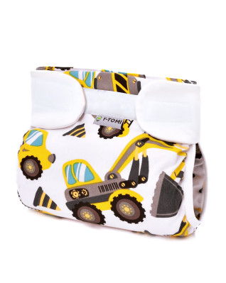 T-TOMI Orthopädisches Spreizhöschen für breites Wickeln - klettverschluss Diggers (3-6kg)