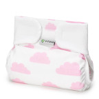 T-TOMI Orthopädisches Spreizhöschen für breites Wickeln - klettverschluss Pink clouds (5-9kg)