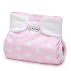T-TOMI Orthopädisches Spreizhöschen für breites Wickeln - klettverschluss Pink stars (3-6kg)