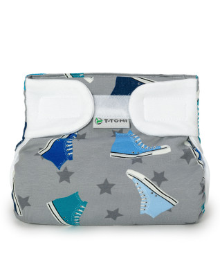 T-TOMI Orthopädisches Spreizhöschen für breites Wickeln - klettverschluss Trainers (5-9kg)