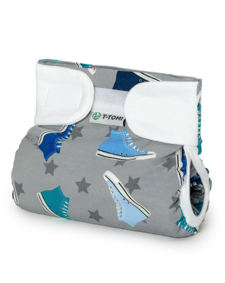 T-TOMI Orthopädisches Spreizhöschen für breites Wickeln - klettverschluss Trainers (5-9kg)