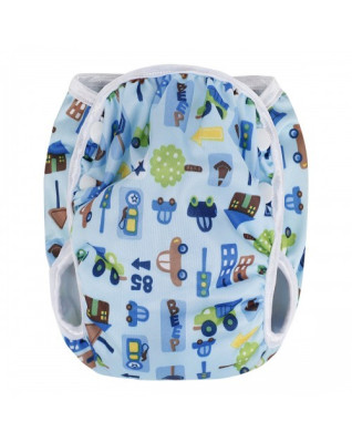 T-TOMI Schwimmwindel Blue cars