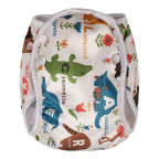 T-TOMI Schwimmwindel White safari