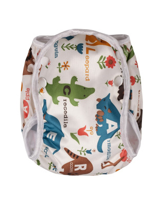 T-TOMI Schwimmwindel White safari